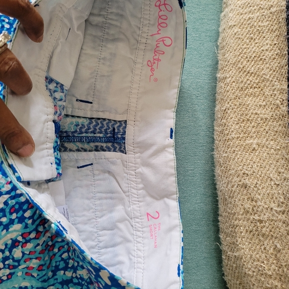 Lilly Pulitzer Good Reef Blue starfish Callahan shorts sz 2 - Picture 4 of 9